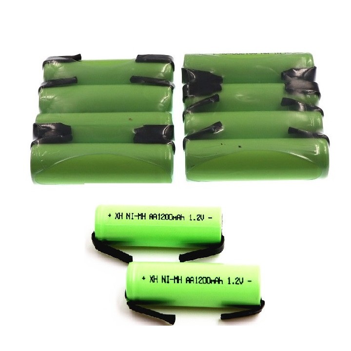 10 Ni mh 1.2v 600mah conexión de soldadura