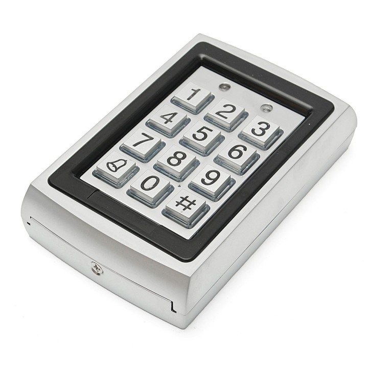 Clavier lecteur de carte em controle acces autonome 12v metal etanche exterieur