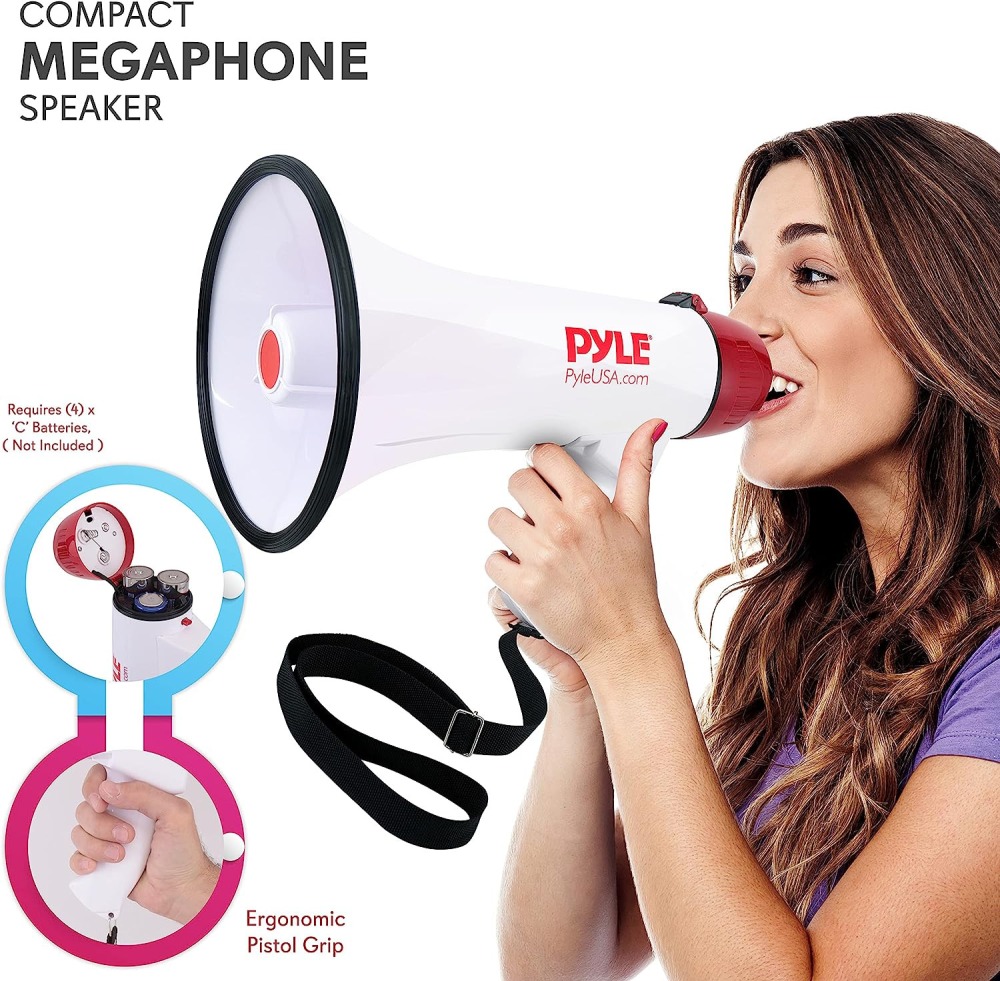 Megafono voce 45w ad alta potenza e mp45s sirena
