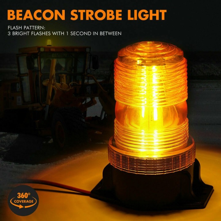 Signal lumineux Orange clignotant 12v 24v cc tracteur alarme signalisation feux camion signalisation