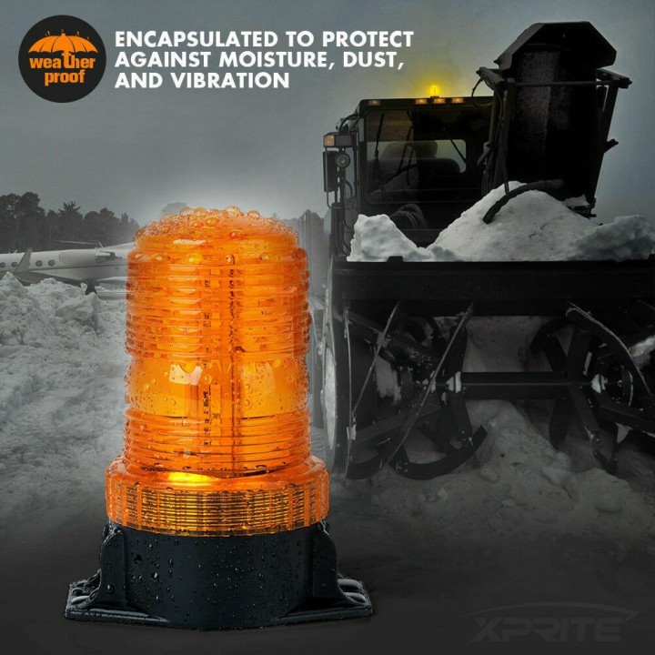 Signal lumineux Orange clignotant 12v 24v cc tracteur alarme signalisation feux camion signalisation