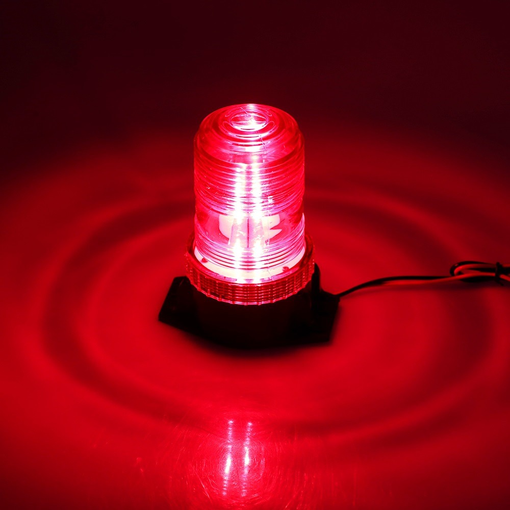 Luz de señal intermitente rosso 12v 24v DC Luces de señalización de alarma de tractor Señalización de camiones