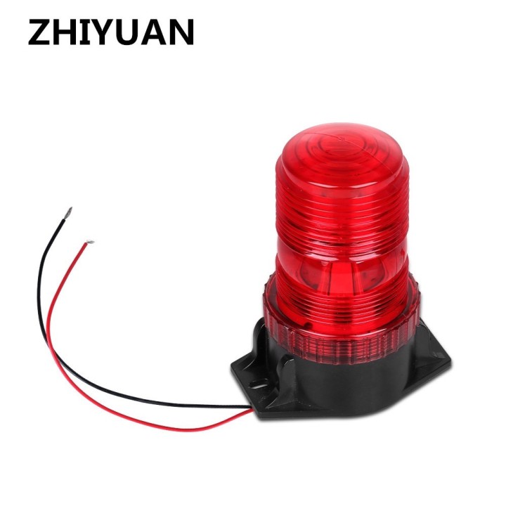 Signal lumineux Rouge clignotant 12v 24v cc tracteur alarme signalisation feux camion signalisation