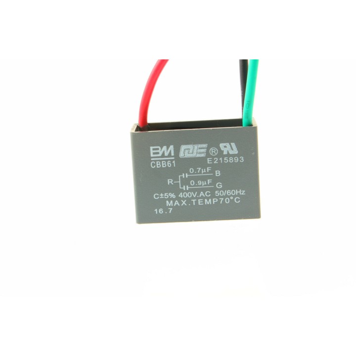 Capacitor 400VAC 0.7UF + 0.9UF 0.7MF + 0.9MF CBB61 device Ceiling fan motor