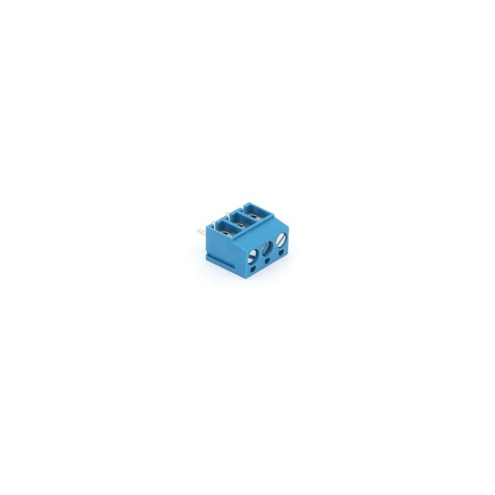 Regleta de conexión con tornillos 3 contactos azul velleman - 2