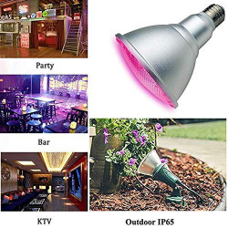 LED bulb 20w RGB E27 Par38 waterproof lighting spot with 24-key IR remote control