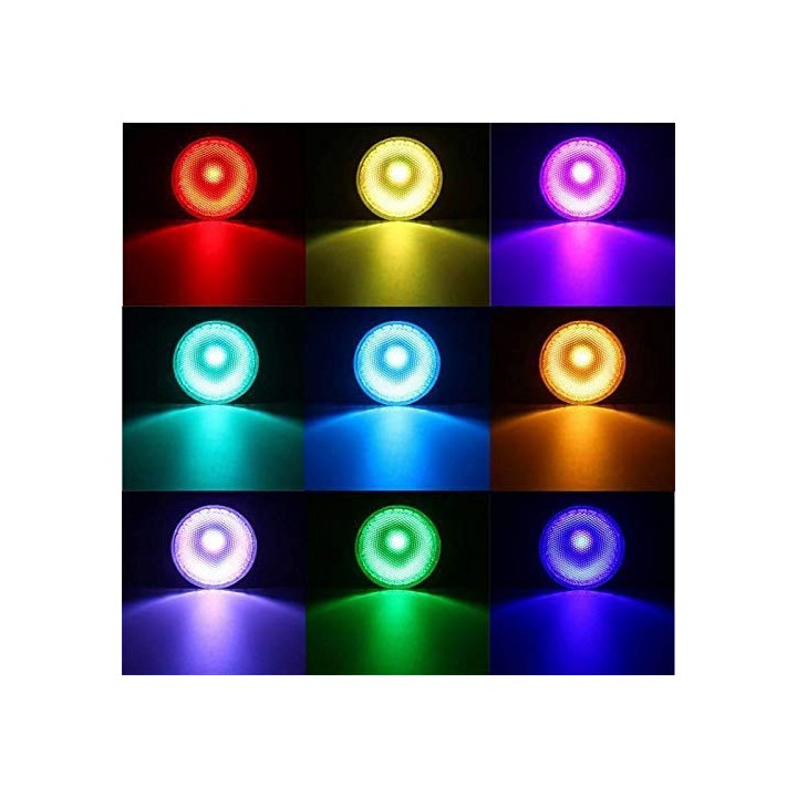 LED bulb 20w RGB E27 Par38 waterproof lighting spot with 24-key IR remote control