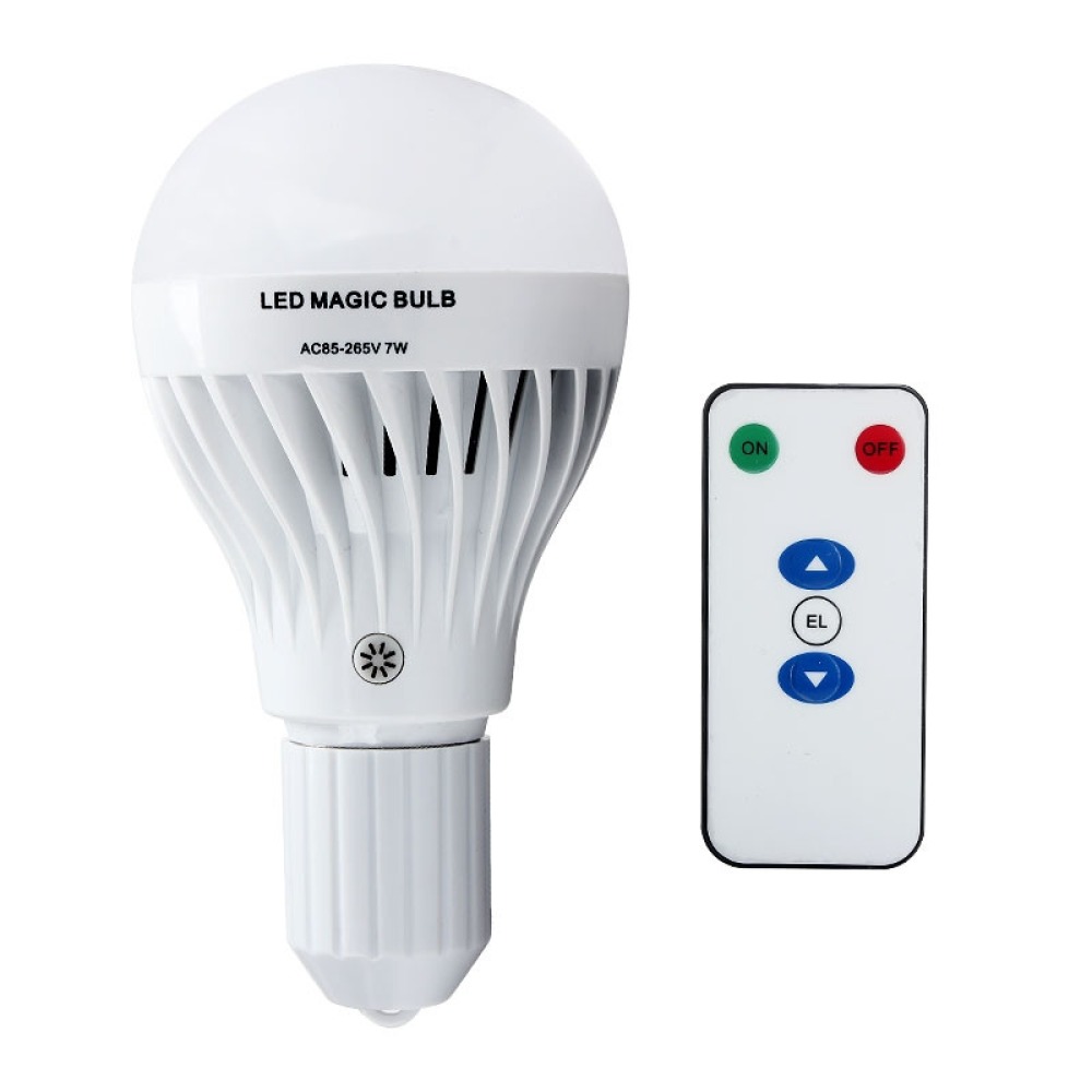 Ampoule magique e27 7w 110v 220v + batterie rechargeable eclairage de secours + telecommande