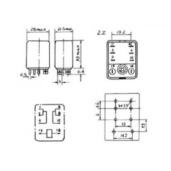 Rele 220vca 2 contactos inversores 10a 200vca velleman - 1