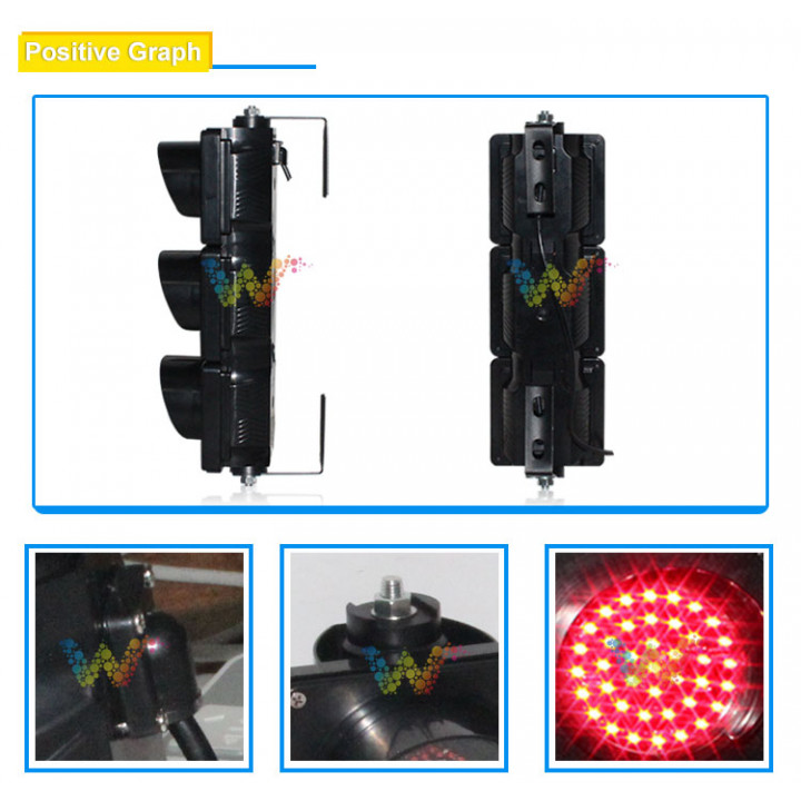 Außenampel IP65 3 x 100 mm 24 V LED grün orange rot heller Semaphor