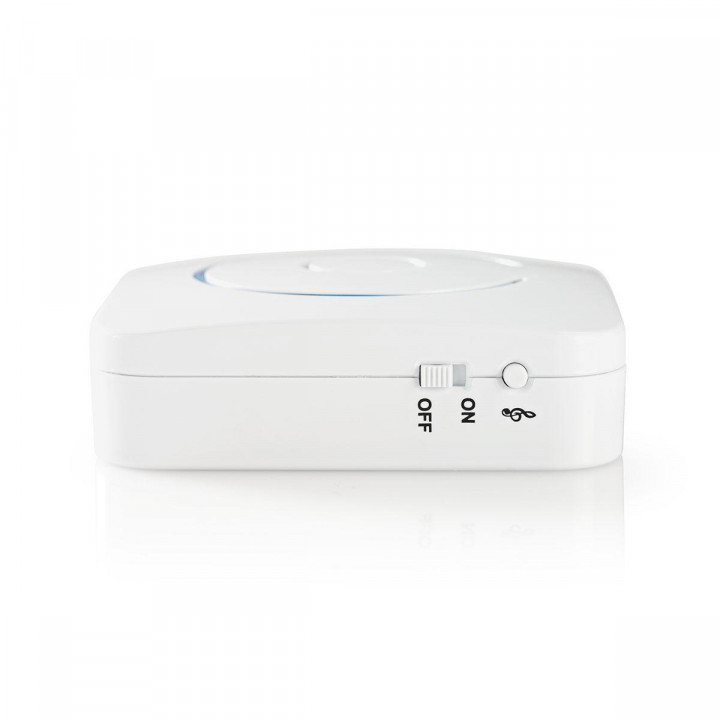 Alarma sensor detector de movimiento 433mhz 80M 8 melodías + sirena ALRMMW20WT
