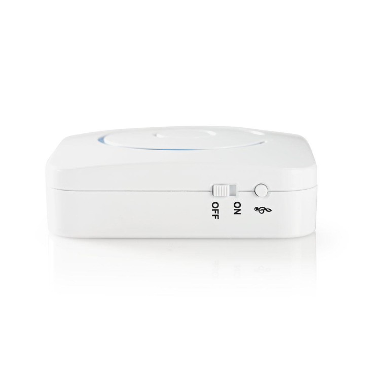Alarma sensor detector de movimiento 433mhz 80M 8 melodías + sirena ALRMMW20WT