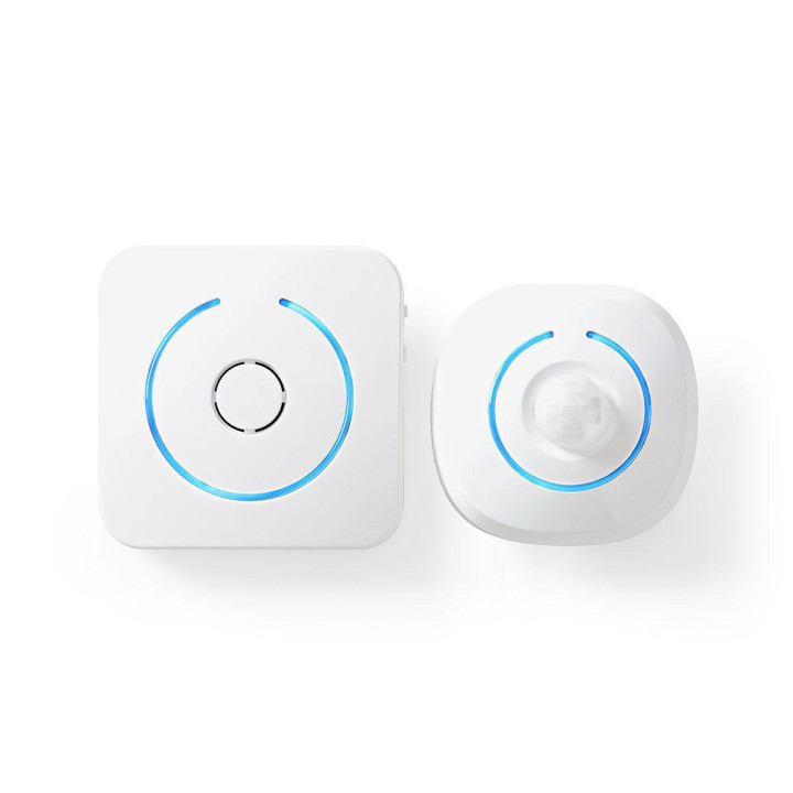 Alarma sensor detector de movimiento 433mhz 80M 8 melodías + sirena ALRMMW20WT