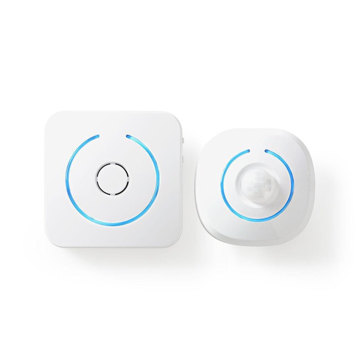 Alarma sensor detector de movimiento 433mhz 80M 8 melodías + sirena ALRMMW20WT