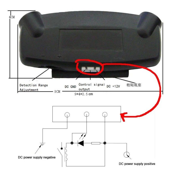Ultrasonic module to add for volumetric protection (car alarm)