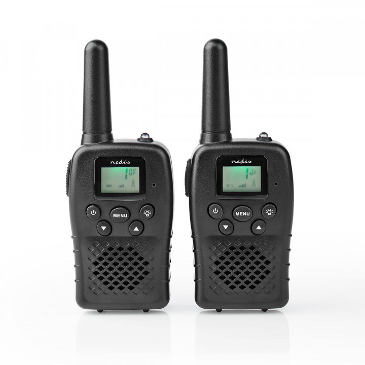 Talkie walkie pmr 446mhz 10 km range 8 channel noir PTT VOX batteries rechargeable 3h Micro USB