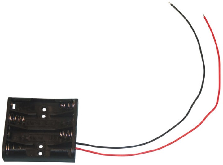 Horizontal koppler mit draht fur 4 batterien lr03 (p15v4) cen - 1