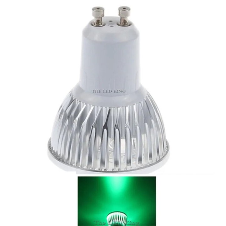 Lampadina Gu10 9w verde 110v 220v faretto cob lampada led Super Bright Bright Spot