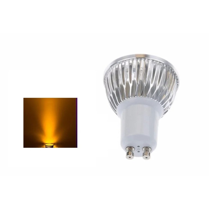 Gu10 bulb 9w YELLOW 110v 220v spotlight cob led lamp Super Bright Bright Spot