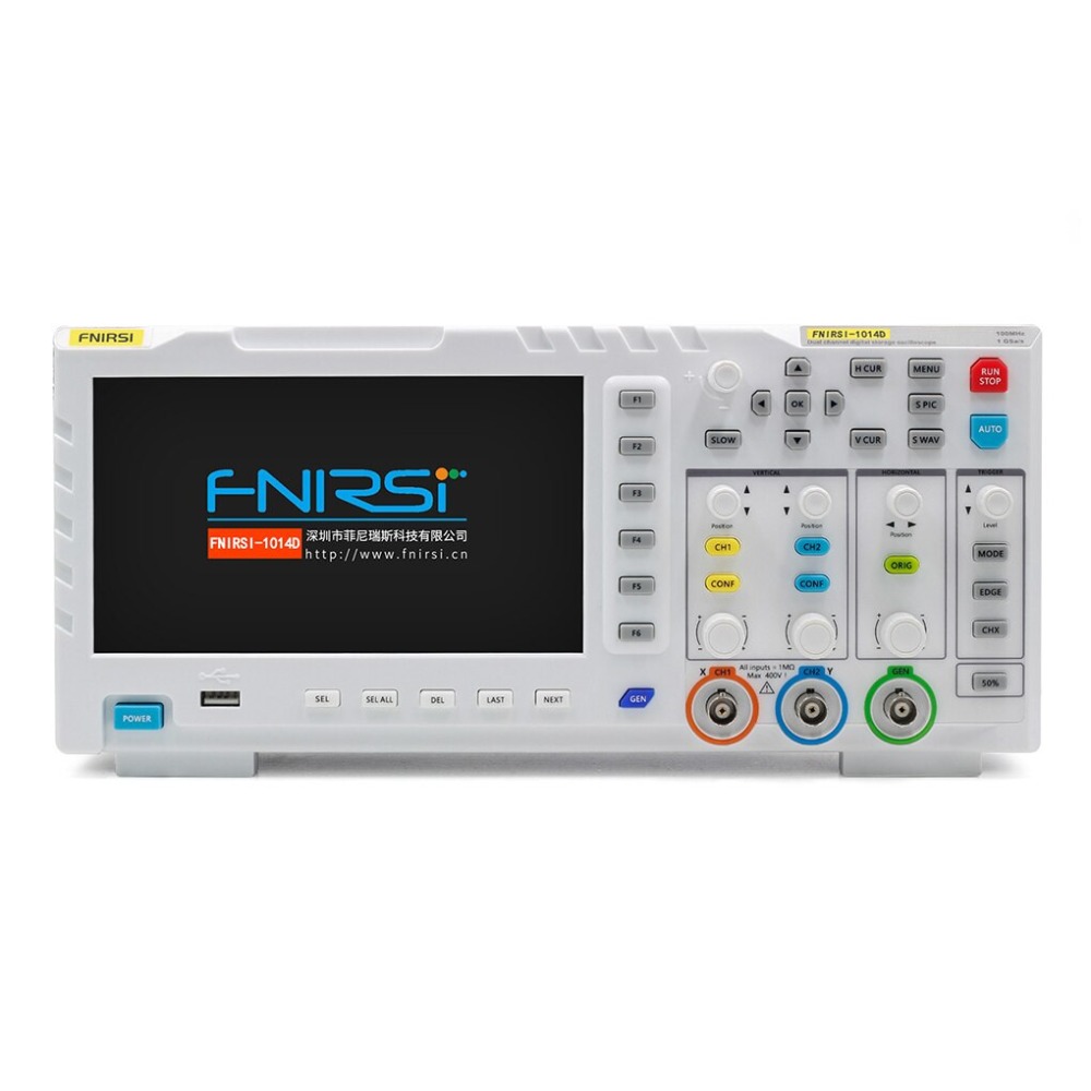 Oscilloscope Numérique Générateur Signal Entrée 1GSa/s 100MHz FNIRSI-1014D Multimètre Stockage