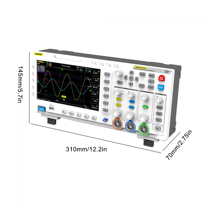 Digital Oscilloscope Generator Signal Input 1GSa/s 100MHz Bandwidth Multimeter Storage FNIRSI-1014D