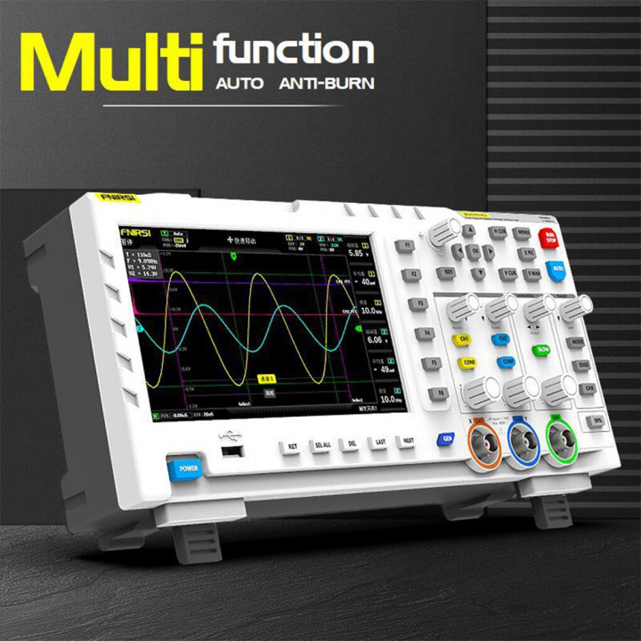Digital Oscilloscope Generator Signal Input 1GSa/s 100MHz Bandwidth Multimeter Storage FNIRSI-1014D