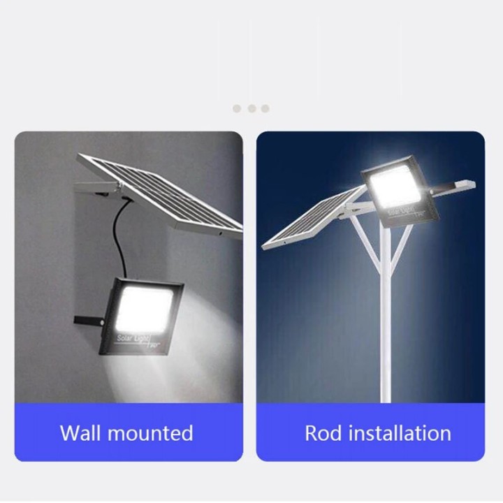 LED solar panel lamp 30w waterproof remote control IP67 standard remote outdoor lighting
