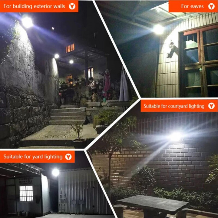 LED solar panel lamp 30w waterproof remote control IP67 standard remote outdoor lighting
