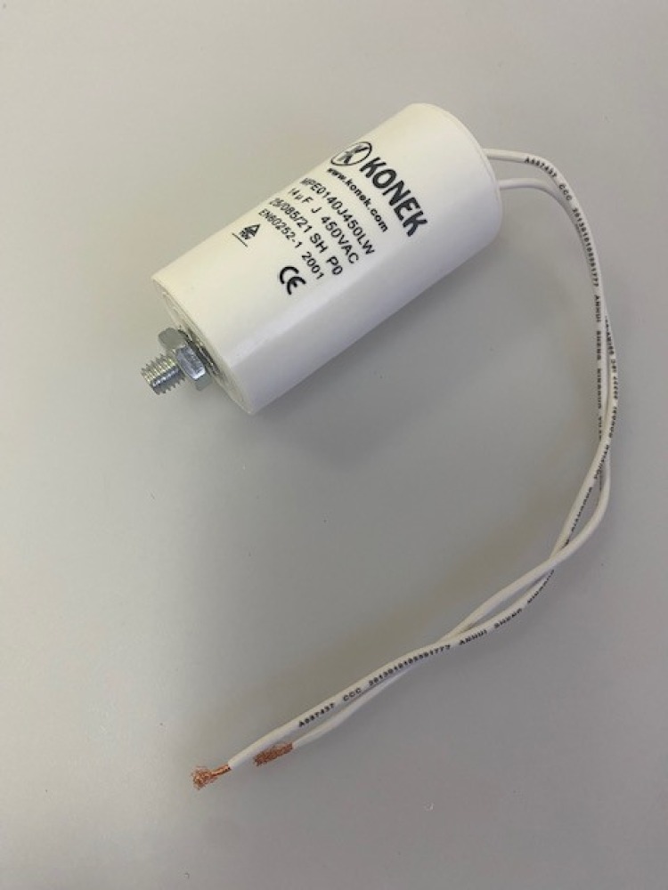 Electric capacitor condo with wire 14mf micro farad 450v booster cable capacitor porta capacitors