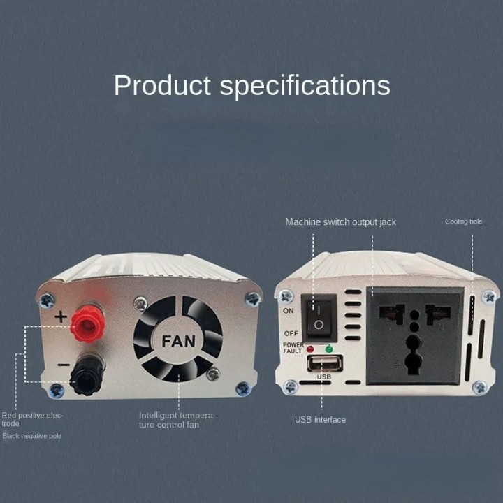 1500W WATT DC 12V a 220V AC portatile di potere del caricatore Car Inverter convertitore di tensione da 12V a 220V