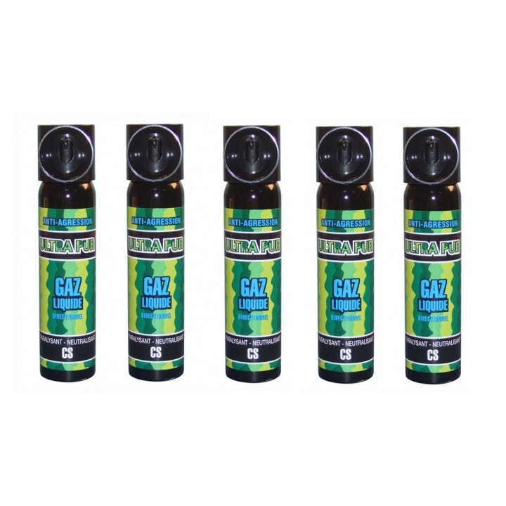 5 Bombe lacrymogene spray légitime défense securite police