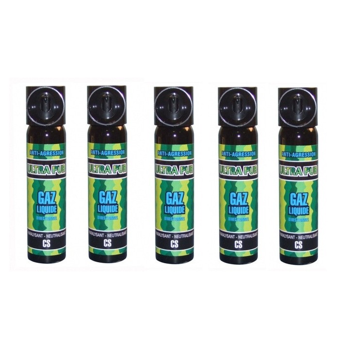 5 Bombe lacrymogene spray légitime défense securite police