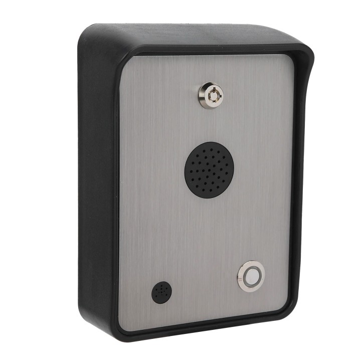GSM battery intercom with emergency SOS alarm call button with 2-channel door opening relay 12v 24v acdc GSM-HELP