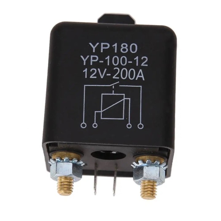 Relais de puissance voiture 12v 80a 100a 120a 150a 180a 200a 4 broches courant automobile no