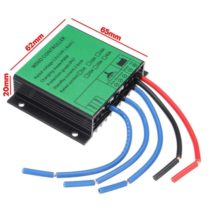 Controller Charge Regulator wind battery pwm turbine 400W 12V 24V 10a 16A wind generator