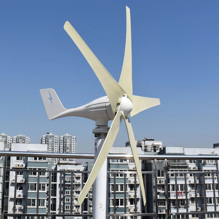 Turbina eolica orizzontale 3000W 12V 5 pale mulino a vento sistema off-grid casa orologeria fattoria
