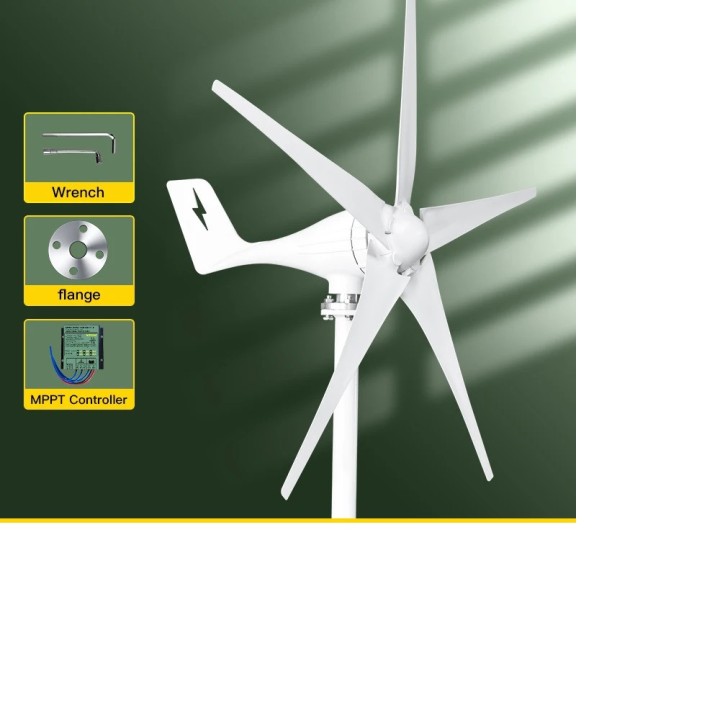 Horizontale Windturbine 3000 W 12 V 5 Flügel Windmühle Off-Grid-System Heimuhrmacherei Bauernhof
