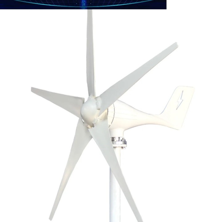 Turbina eólica Horizontal 3000W 12V 5 aspas molino de viento sistema fuera de la red granja de relojería doméstica