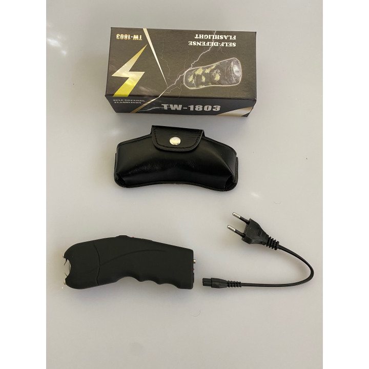 Shocker zap arma Descarga eléctrica + linterna LED S39 TW-1803 tazer taser  recargable