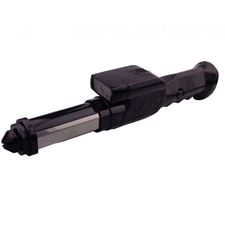 Telescopic baton taser paralyzer rechargeable electrified torch sirene tw09 80000V