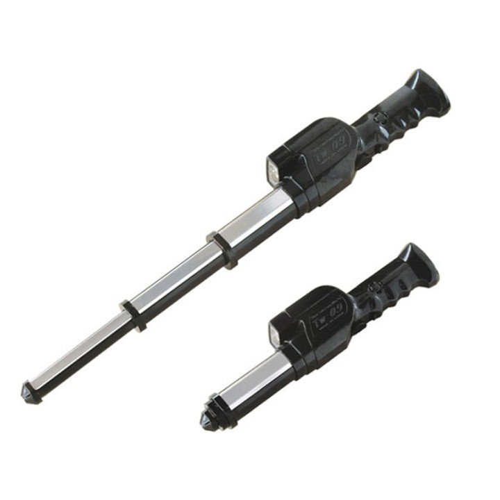 Telescopic baton taser paralyzer rechargeable electrified torch sirene tw09 80000V