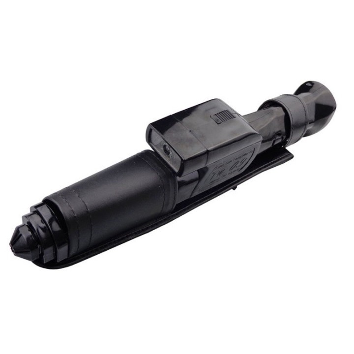 Telescopic baton taser paralyzer rechargeable electrified torch sirene tw09 80000V