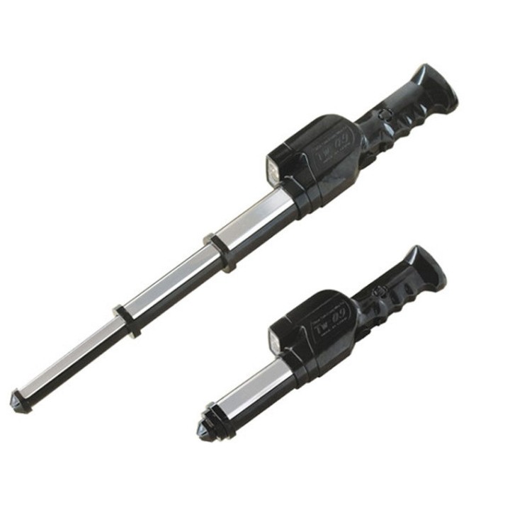 Telescopic baton taser paralyzer rechargeable electrified torch sirene tw09 80000V