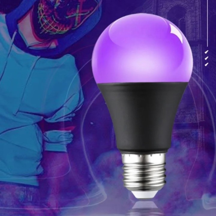 UV LED bulb black purple light E27 7W 110V 220V 399-400nm interior decoration restaurant