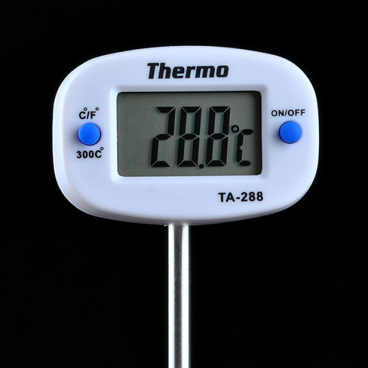 Cooking thermometer 50 ° c ~ +300 ° c starre edelstahl-sonde misst temperatur wärme jr international - 1