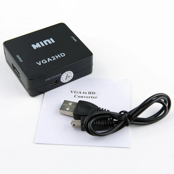 Vga to hdmi converter video hd 1080p kn hdmicon20 conversion changer könig