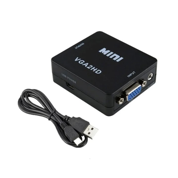 Vga to hdmi converter video hd 1080p kn hdmicon20 conversion changer könig