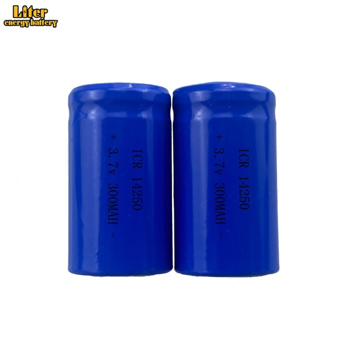 4 Batteria al litio ricaricabile 14250 3.7v 300mAh ICR14250 1/2AA Fotocamera torcia