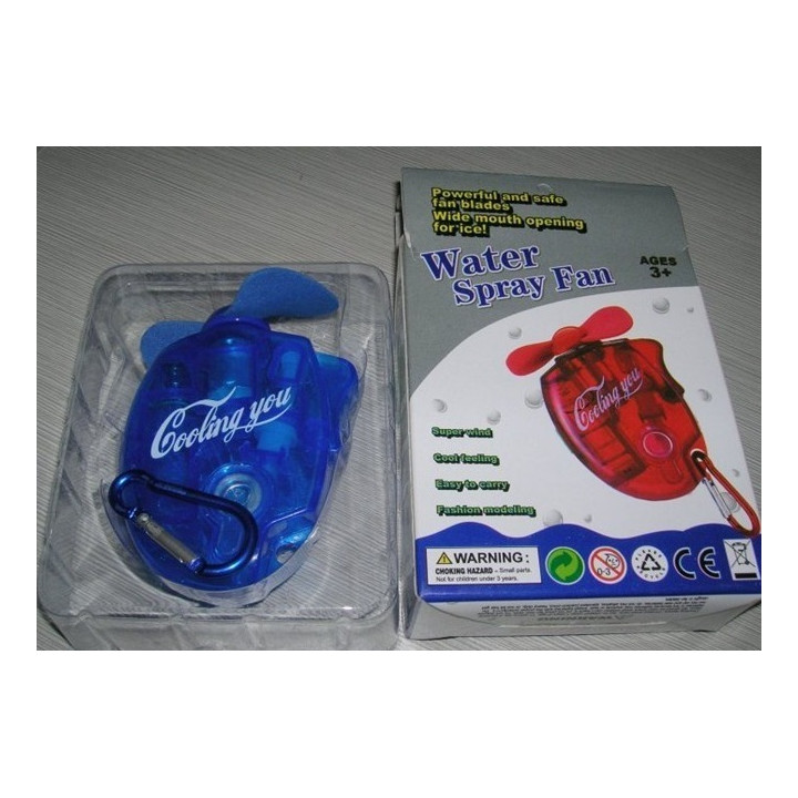 Pocket water spray fan high safety mini mist handheld water spray fan battery fan yellow,green) jr international - 6