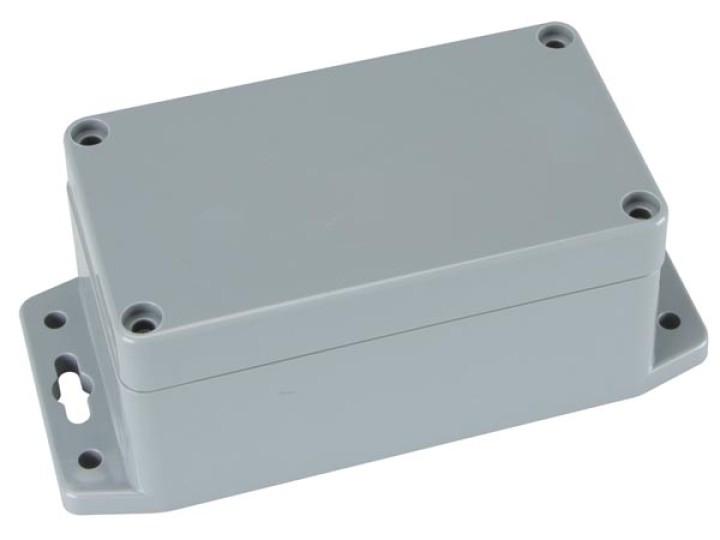 Sealed abs box with mounting flange 115x65x55mm jr  international - 2